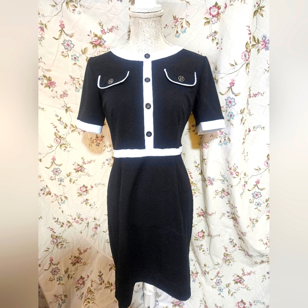 Black and white dress